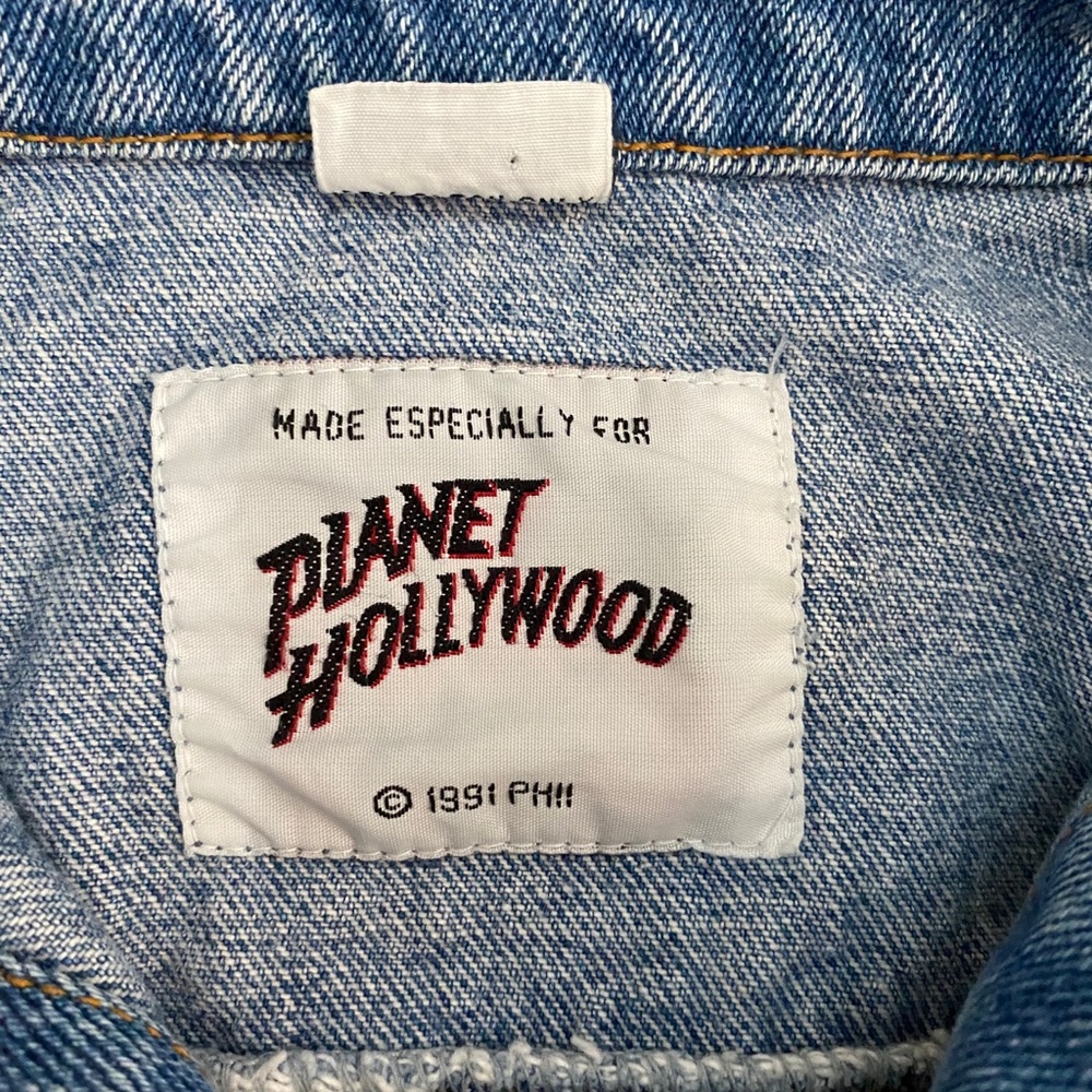 Vintage Planet Hollywood Lake Tahoe Denim Jacket - Picture 11 of 12